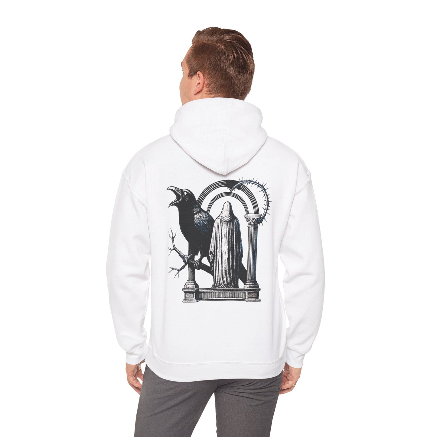 Gothic Raven Sanctuary Hoodie