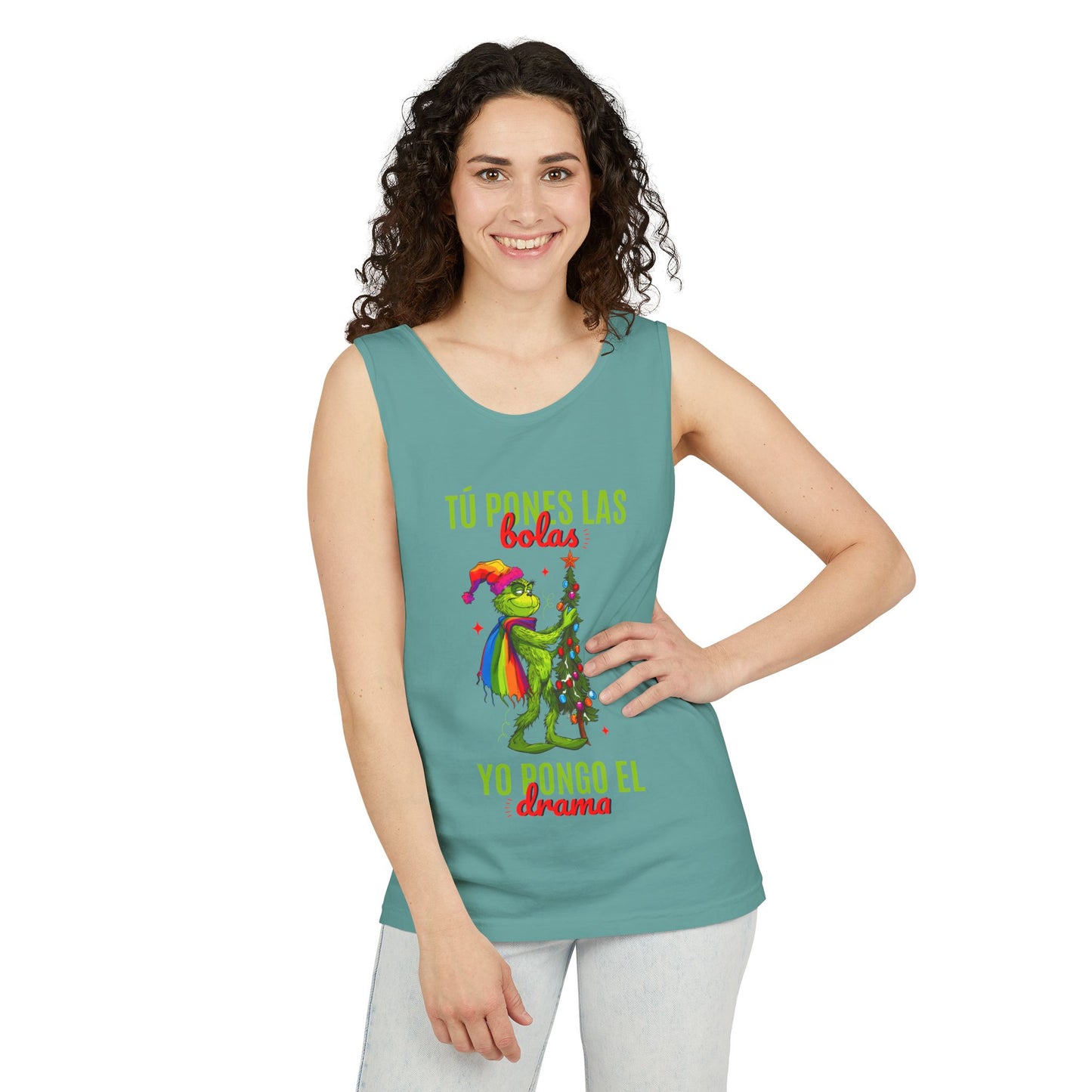 Tank Top “Tú Pones las Bolas, Yo Pongo el Drama”