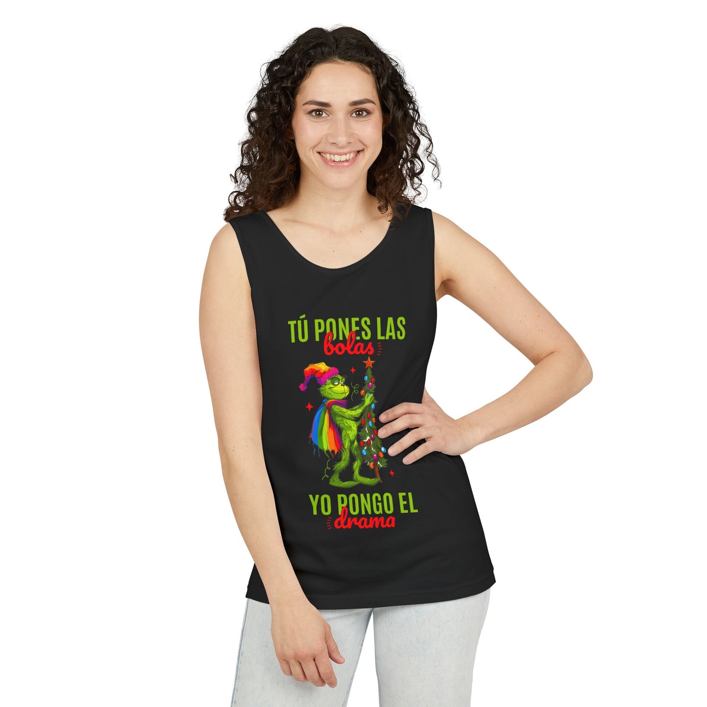 Tank Top “Tú Pones las Bolas, Yo Pongo el Drama”