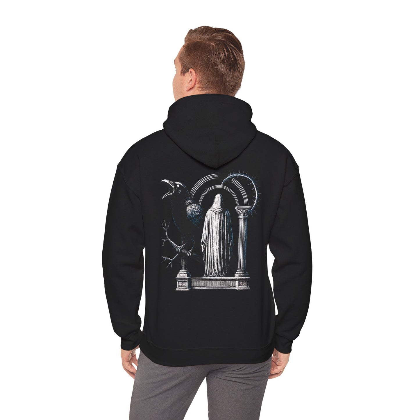 Gothic Raven Sanctuary Hoodie
